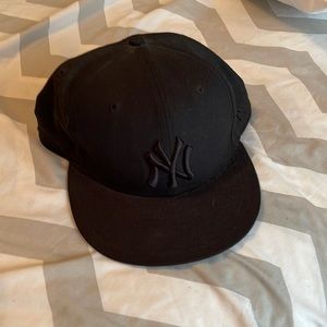 Black on black New Era 59FIFTY fitted…gently worn!